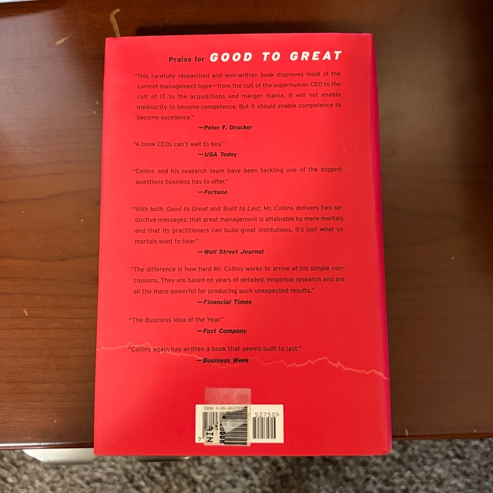Good to Great by Jim Collins Hardcover - Picture 2 of 3